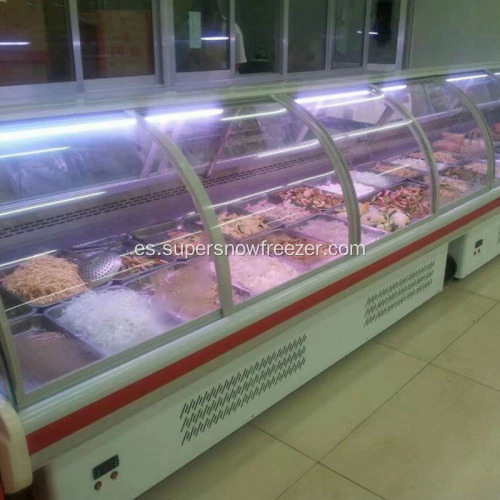 Cooler de carne comercial deli delicante